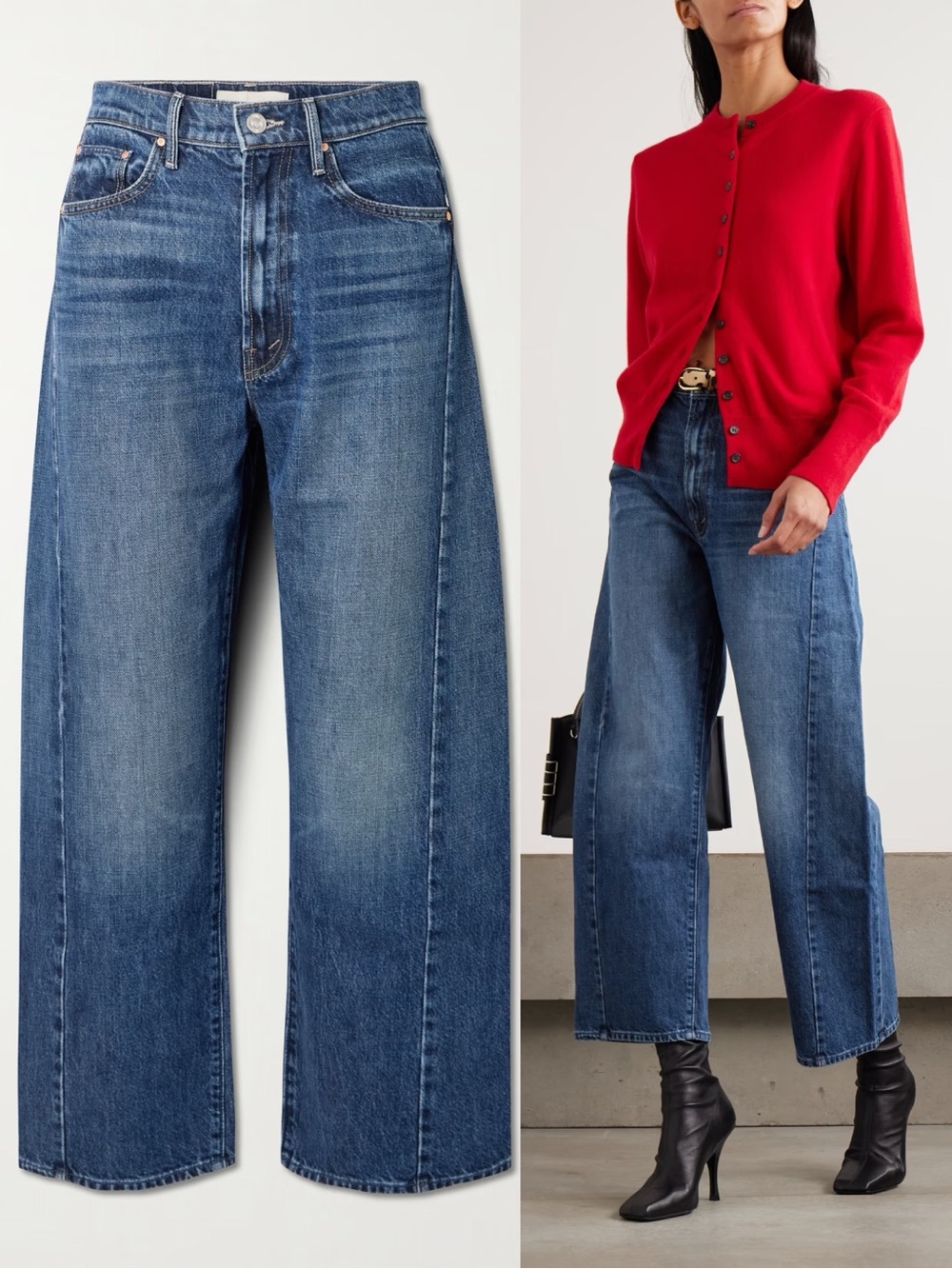 MOTHER The Half Pipe Ankle Jeans Did You Bring Me Anything Blue 28